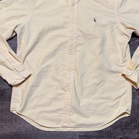 Polo by Ralph Lauren Yellow Men's Shirt - Picture 4 of 9